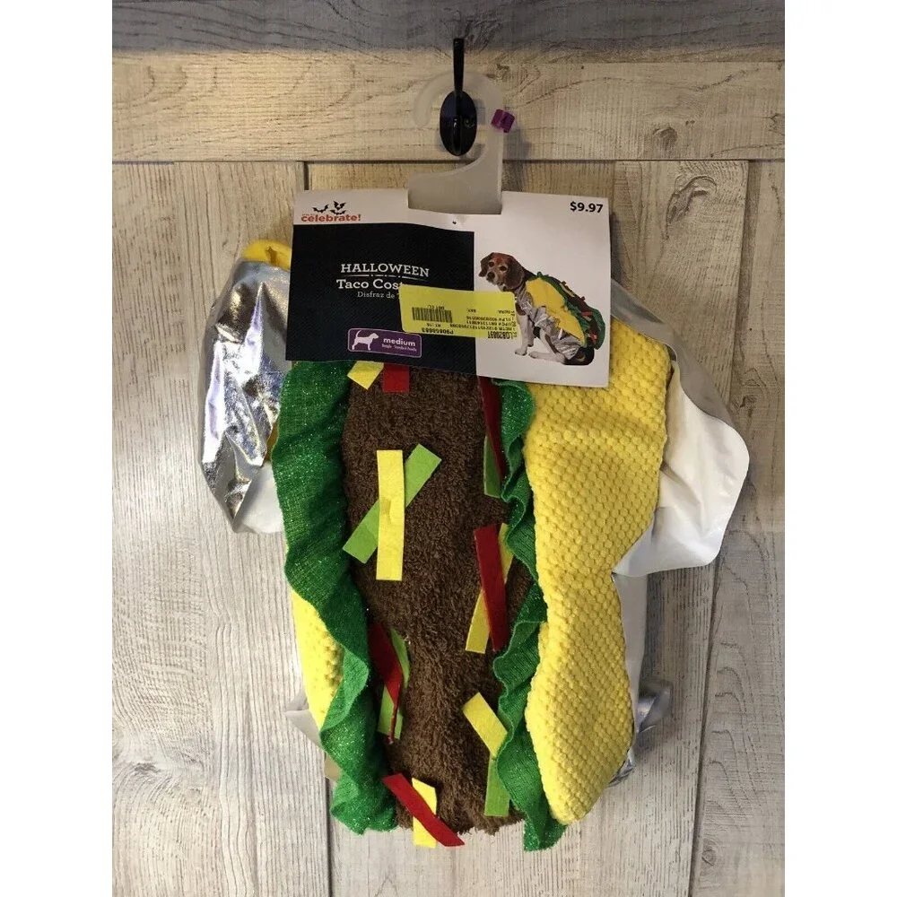 Pet Dog Cat Halloween Costume Taco Size Medium 17